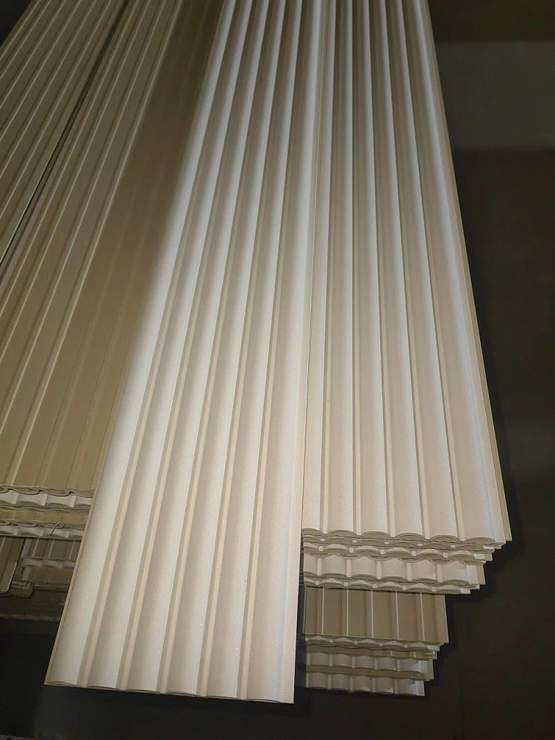 Hot Sale Waterproof Easy To Install Half Round Wpc Slatted Wall Panel For Indoor Decoration