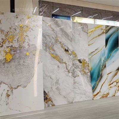 Tấm đá cẩm thạch không thấm nước 3mm Pvc Uv Board trang trí tường Màu đá cẩm thạch